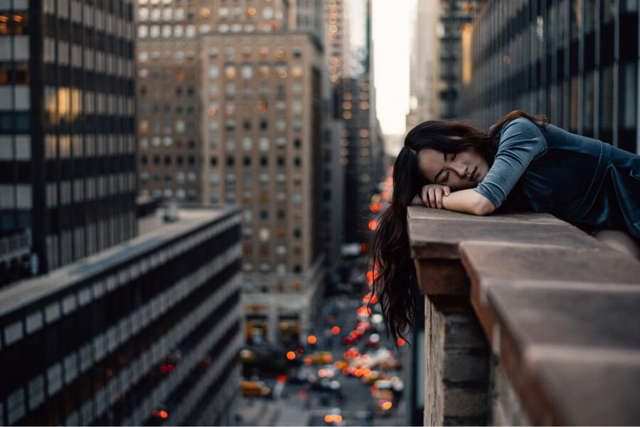 Sleeping woman